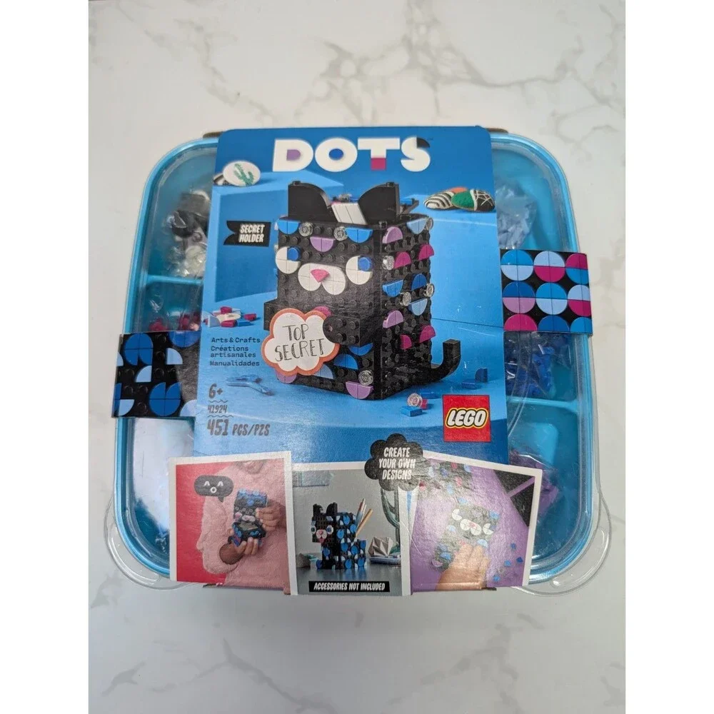 LEGO DOTS Secret Holder 41924 Black Cat Storage Box 451 Pcs Retired Sealed